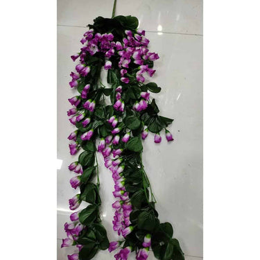 LXINDIA Plants VRB Dec Plastic 1 Pcs Artificial Hanging Plants Purple