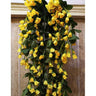 LXINDIA Plants VRB Dec Plastic 1 Pcs Artificial Hanging Plants Yellow