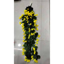 LXINDIA Plants VRB Dec Plastic 1 Pcs Artificial Hanging Plants Yellow