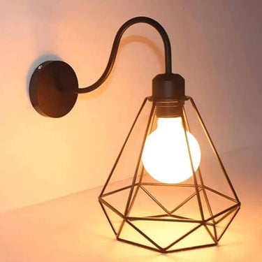 LXINDIA Fancy Lights VRCT Vintage Wall Lamp (Black)