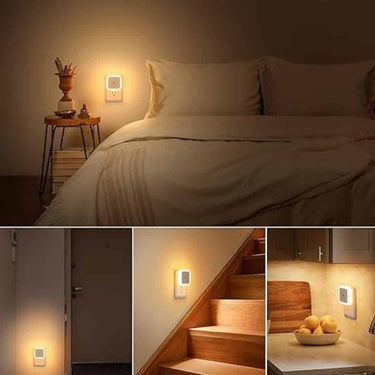 LXINDIA Fancy Lights VRPRIME 3pc Night Lamp Sensor Light (Pack of 3) Warm