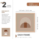 LXINDIA photo frame walllane Wood  Beige Colour Modern Art Painting  Set Of 4 Cate 025