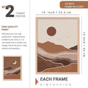 LXINDIA photo frame walllane Wood  Beige Colour Modern Art Painting  Set Of 4 Cate 025