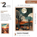 LXINDIA photo frame walllane Wood  Beige Colour Modern Art Painting  Set Of 4 Cate 032