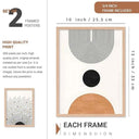 LXINDIA photo frame walllane Wood  Beige Colour Modern Art Painting  Set Of 4 Cate 036