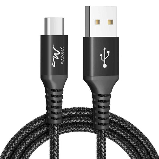 LX INDIA USB C & OTG Cables Wayona Type C Cable 65W (1M, Black)