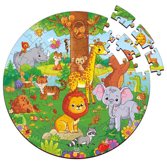 LX INDIA puzzle Webby Jungle Jigsaw Puzzle for 5 and Above, 60 Piece, Multicolour