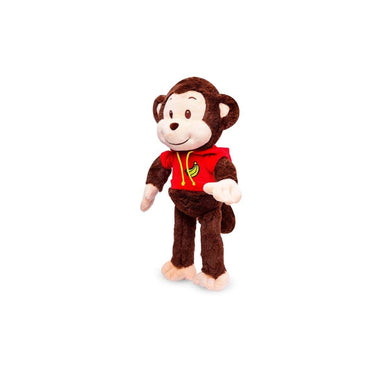 LXINDIA Toys Webby Plush Adorable Smiling Monkey Soft Toys (Dark Brown)