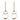 LX INDIA Candle Holders Webelkart Premium Decorative Rings Candlestick Holder - (6.5 inches Gold) (Pack of 2)