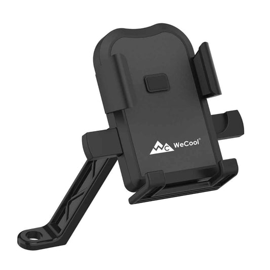 LX INDIA Mobile Holder WeCool B2 Mirror Fit Mobile Holder for scooty/Scooter/Bike (Black)