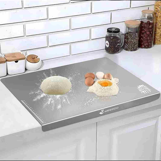 LX INDIA Chopping Board WEEDOO Stainless Steel Cutting Board 41L x 31W x 2Th (Counter Top)