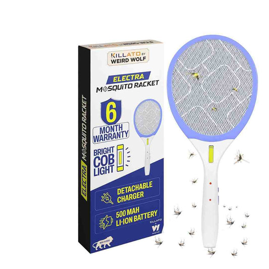 LX INDIA Mosquito Killer Racquet Weird Wolf Rechargeable Electric Fly Swatter Mosquito Racket Bat  (Purple)
