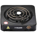 LXINDIA Electric Cooktop WELLBERG Hot Plate Cooktop Grill 1000WATT Shock Proof And Compact (BLACK)