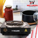 LXINDIA Electric Cooktop Wellberg Hot Plate Cooktop Grill 1200W