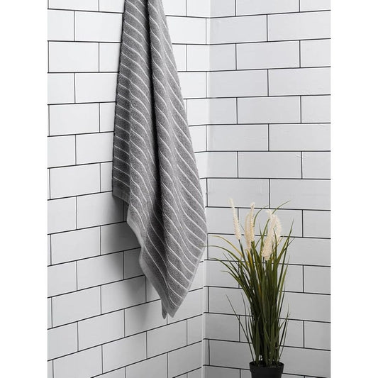 LX INDIA Towels Welspun Cotton Large (70 X 150Cm) Bath Towel (Gunmetal Grey)
