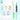 LX INDIA Bubble Machine Whimsy Colorful Bubble Wands, Pack of 6 Bubble Sticks for Kids Above 3 Years