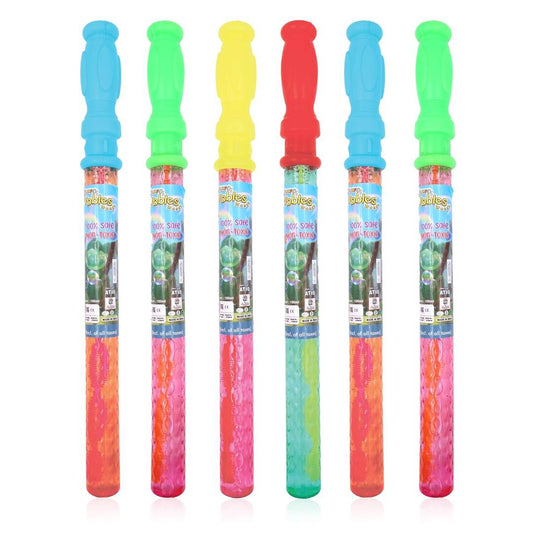 LX INDIA Bubble Machine Whimsy Colorful Bubble Wands, Pack of 6 Bubble Sticks for Kids Above 3 Years
