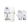 LXINDIA Cricket kit Whitedot Ultralite Moulded Cricket Batting Pad with Eleanor Cricket Batting Gloves Combo Large Right Hand