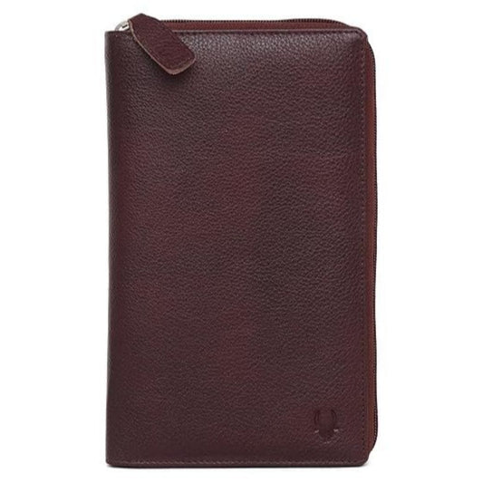LX INDIA Passport Cover WildHorn Maroon Men's Leather Passport Holder/Cheque Book Holder/Document Holder - Brown