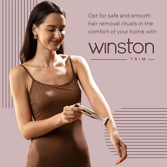 LX INDIA Trimmer WINSTON 4-in-1 Rechargeable Full Body & Bikini Trimmer for Women | Electric Shaver & Grooming Kit (Gold)