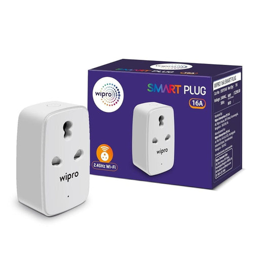 LX INDIA Smart Plug Wipro 16A square Wi-Fi Smart Plug (Pack of 2)