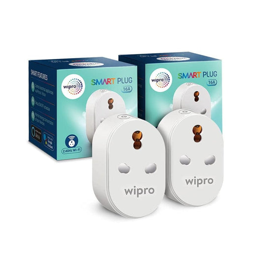 LX INDIA Smart Plug Wipro 16A Wi-Fi Smart Plug with Energy Monitoring(Pack of 2)