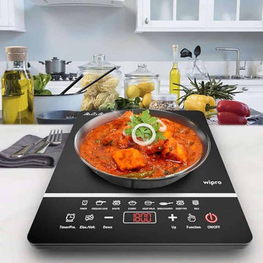 LXINDIA Induction Cooktop Wipro 2000 watt Induction Cooktop Sensor Feather Touch (Black)