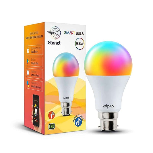 LX INDIA smart bulb Wipro B22 12.5W Wi-Fi Smart LED Bulb , (Pack of 1, Multicolor)