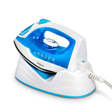 LXINDIA Cloth Iron Wipro Elato GS206 2in1 Cord plus Cordless Steam Iron (White &amp; Blue)