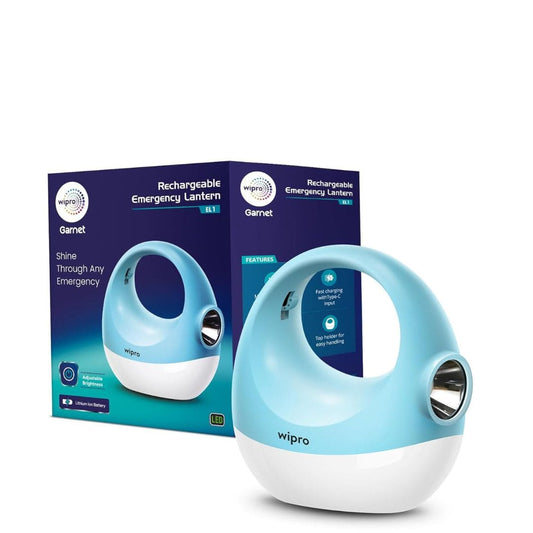 LX INDIA Emergency Light wipro Garnet EL1 Multifunctional Rechargable Emergency Light