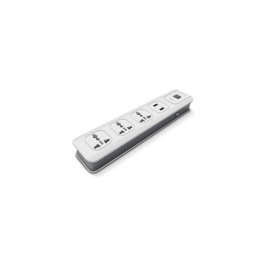 LXINDIA extension board Wipro USB Extension Cord with 2 mtr Cord Length (3 Universal Socket)