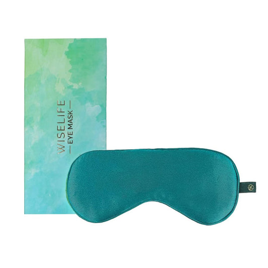 LX INDIA Eye Mask WiseLife Natural Silk Eye Mask Mint Green