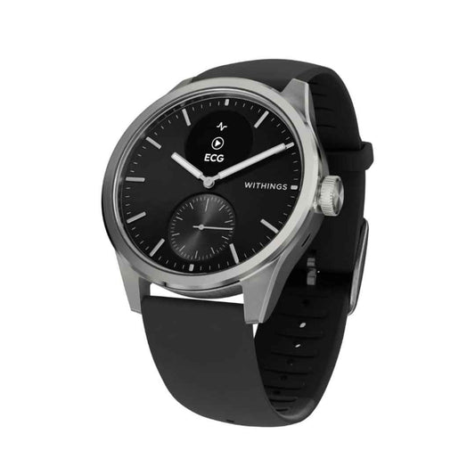 LX INDIA Smart Watch Black Withings ScanWatch 2, Heart Health Hybrid Smartwatch for Men & Women - 42mm