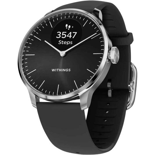 LX INDIA Smart Watch Black Withings ScanWatch Light - Hybrid Smartwatch, 24/7 Heart Monitoring