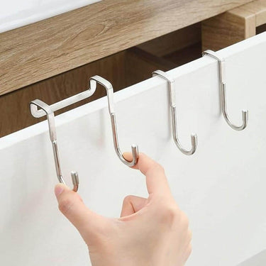 wolpin 2 Pcs Over The Door Hook Hanger Wall Organiser Detachable Hook