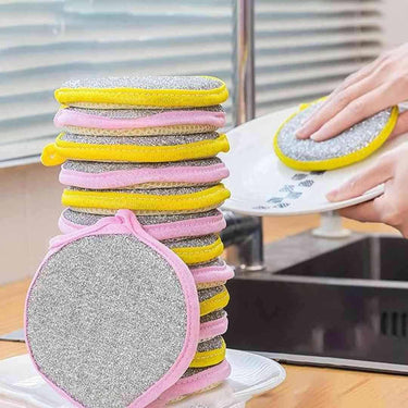 LXINDIA Scrubber Wolpin 2 in 1 Dishwashing Scrub  Sponge for Kitchen