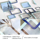 LXINDIA Wallpaper wolpin 3D Wall Stickers Wallpaper DIY Decal (45 x 500 cm) Active Blue