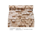 LXINDIA Wallpaper Wolpin DIY Wallpaper Decal (45 x 500 cm) 3D Brick Caramel Brown