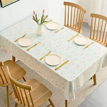 LXINDIA Table Cloth wolpin Polyvinyl Chloride Pvc Dining Rectangular Table Cover