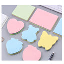 LXINDIA Stickey Notes Wolpin Sticky Notes 600 Sheets Cute Shapes (6 Shapes x 100 Sheets Each)