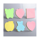 LXINDIA Stickey Notes Wolpin Sticky Notes 600 Sheets Cute Shapes (6 Shapes x 100 Sheets Each)