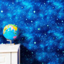 LXINDIA Wallpaper wolpin Wallpaper Non-Woven Non Adhesive Night Sky Design Kids Rooms Blue