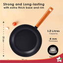 LXINDIA cookware Wonderchef Caesar Forged Virgin Aluminium Fry Pan