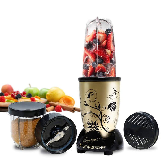 LX INDIA Juice Blender Wonderchef Nutri-blend 500W Juicer Mixer Grinder, Smoothie Maker Blender, 22,000 RPM Full Copper Motor
