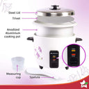 LXINDIA Rice cooker WONDERCHEF Nutri Cook Rice Cooker With Single Bowl 1.8 Litres (White)