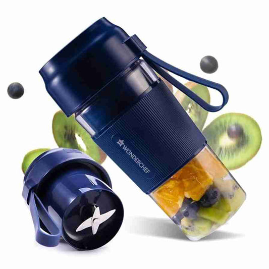 LX INDIA Juice Blender Wonderchef Plastic Nutri-Cup Portable Blender (Blue)