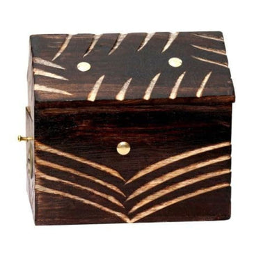 LX INDIA Money Box Wooden Money Box Hut Shaped Wooden Coiny Box Wooden Piggy Bank