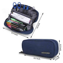 LXINDIA Pencil Box Wooum Fabric Pouch  (Navy Blue)