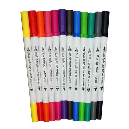 LXINDIA Sketch Pen worison Dual Tip Brush sketch Pens