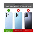 LXINDIA Protection Covers WOW IMAGINE Shock Proof Flip Cover Back Cover for Redmi 12 5G (Blue)